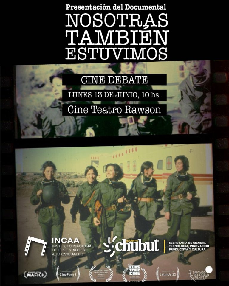 EN EL MARCO DE UN CINE DEBATE, Se presentará  el documental “Nosotras también estuvimos”