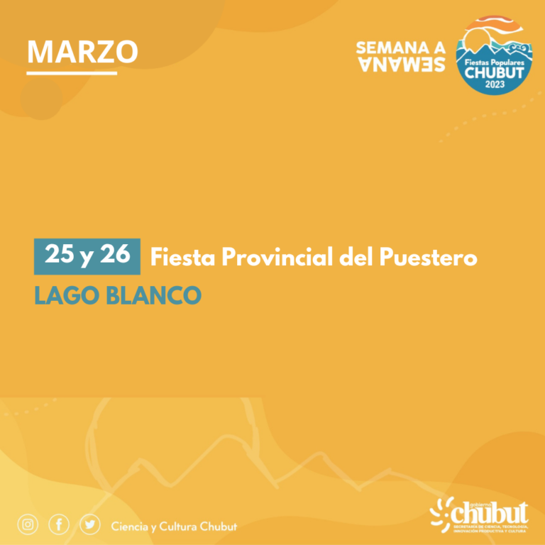 Este fin de semana se realiza en Lago Blanco la 16° Fiesta Provincial del Puestero