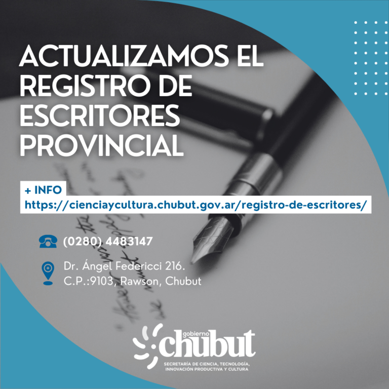 PROVINCIA ACTUALIZA EL REGISTRO DE ESCRITORES