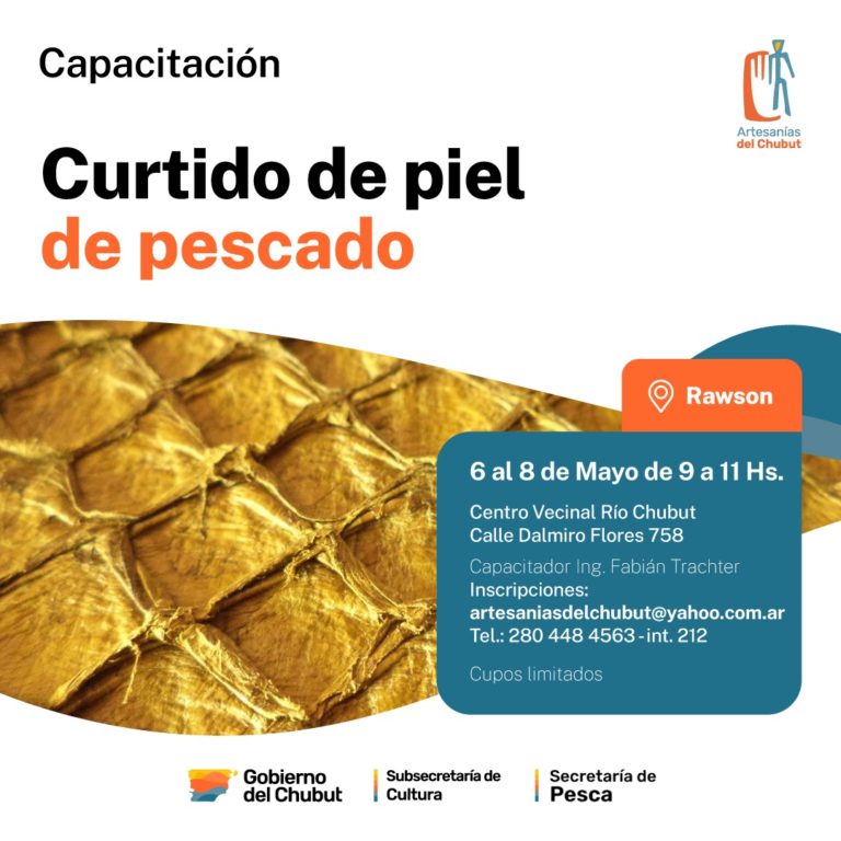 Capacitación sobre curtido de piel de pescado